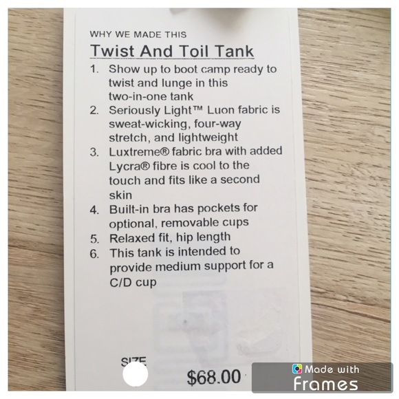 ⚡️Last One⚡️Lululemon Twist and Toil Tank TGBW - Picture 6 of 6